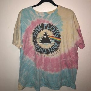 Tie dye Pink Floyd t shirt
